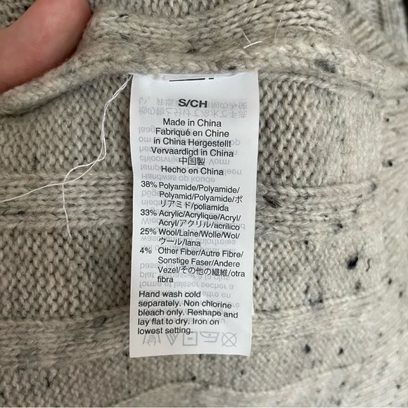 Madewell | Donegal Rolled Mockneck Wool Blend Sweater Dress NWT, size Small - Picture 11 of 14